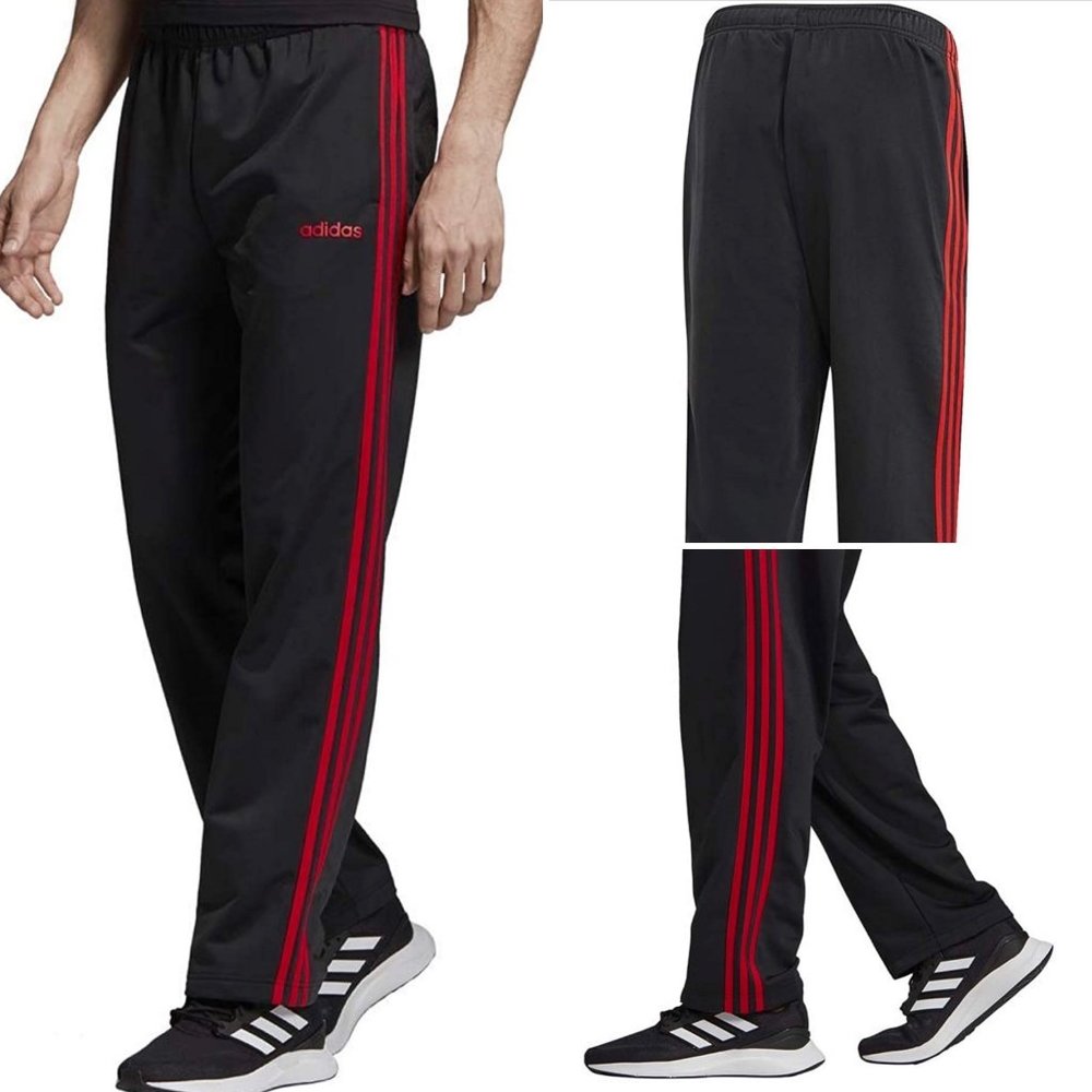 Adidas BOYS Essentials 3-Stripes Regular Tricot Pants Large (14/16)